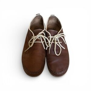 OluKai Honolulu Lace Up Brown Leather Oxfords Shoes Men’s Size 10.5